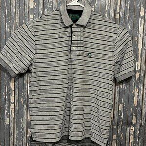 Brooks Brothers St Andrews Links Polo Shirt Short Sleeve Striped Mens Large